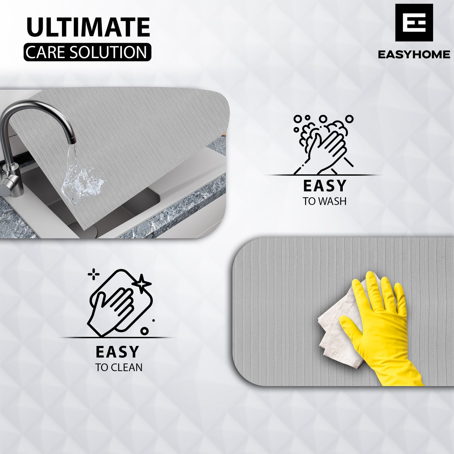 60cm x 10m Multipurpose Waterproof Lines Anti-Slip Shelf Liner Mat Grey