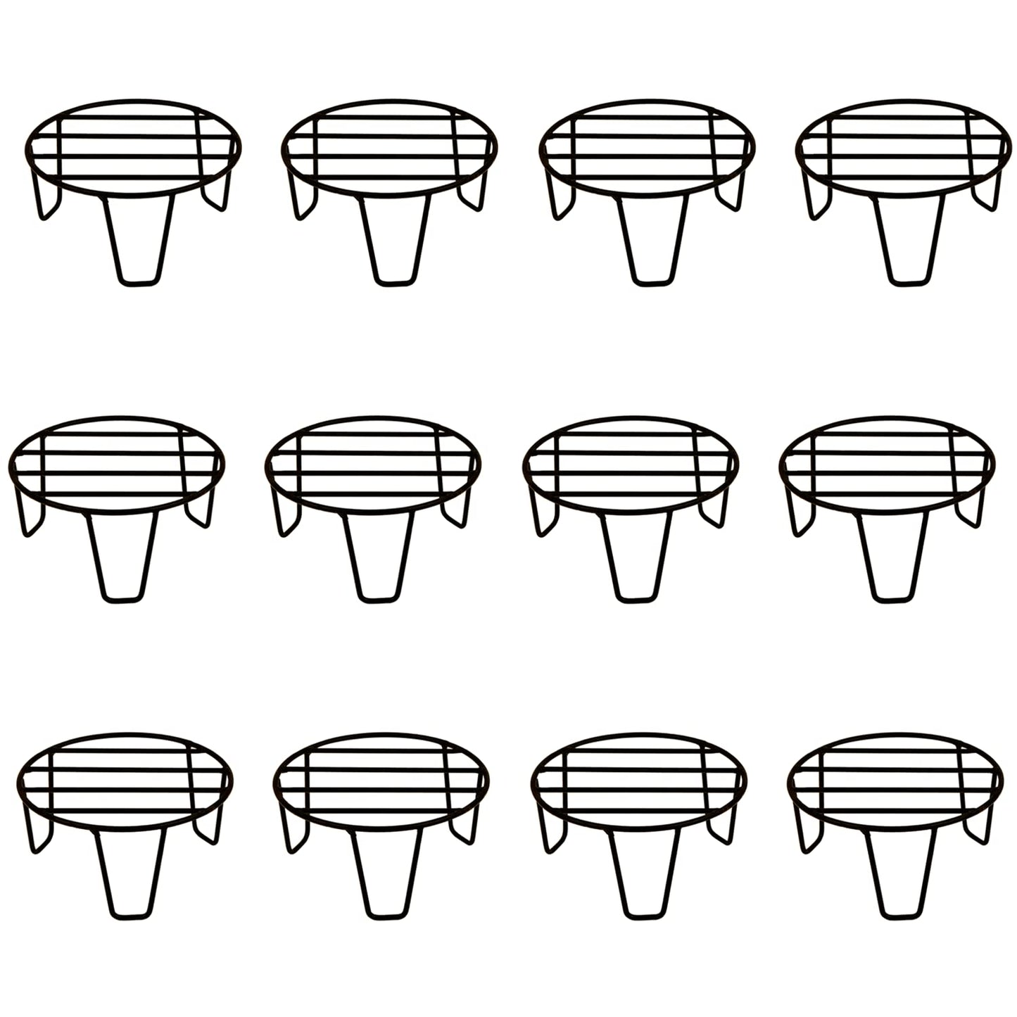 Powder Coated Metal 3 Legs Planter Stand 8 inches