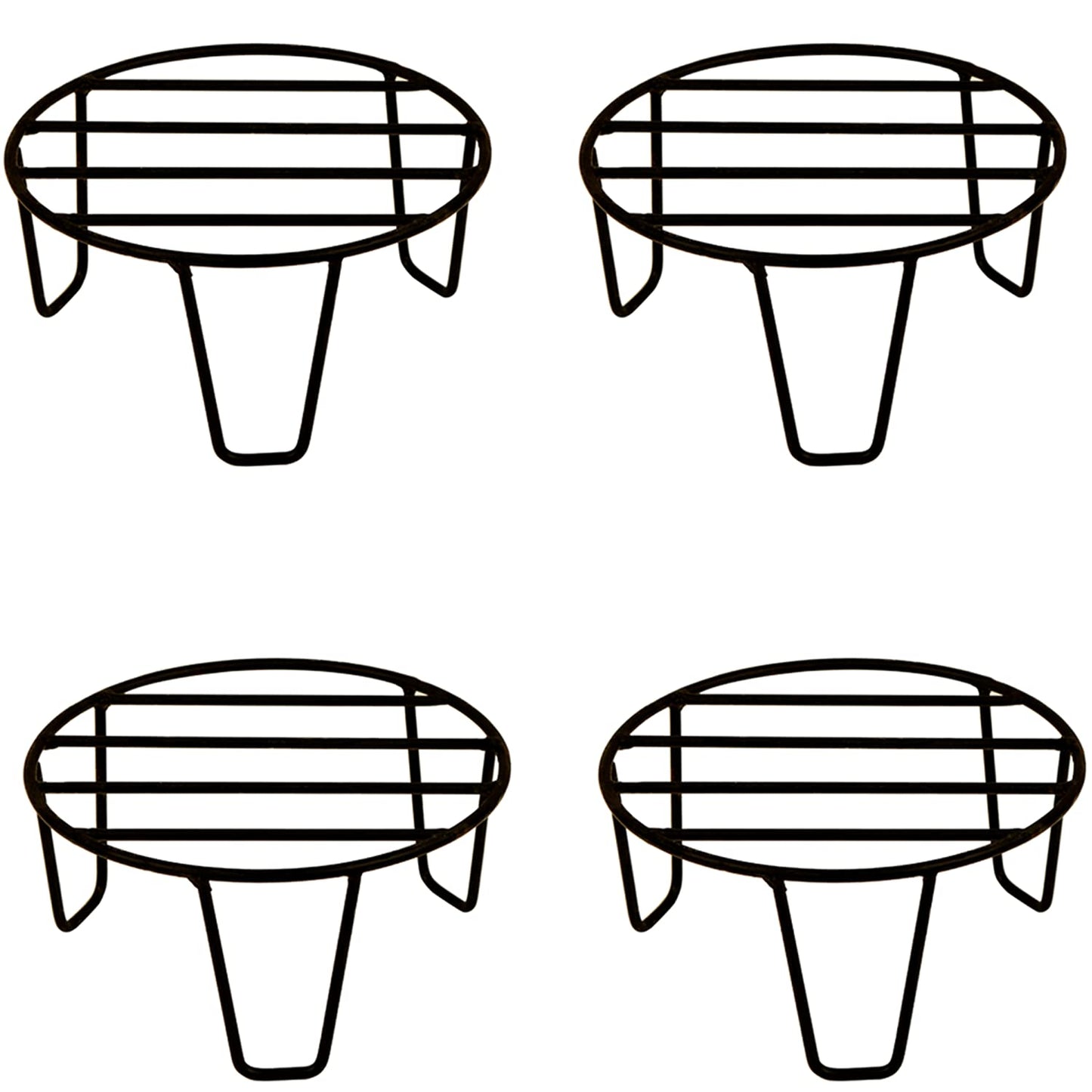 Powder Coated Metal 3 Legs Planter Stand 8 inches