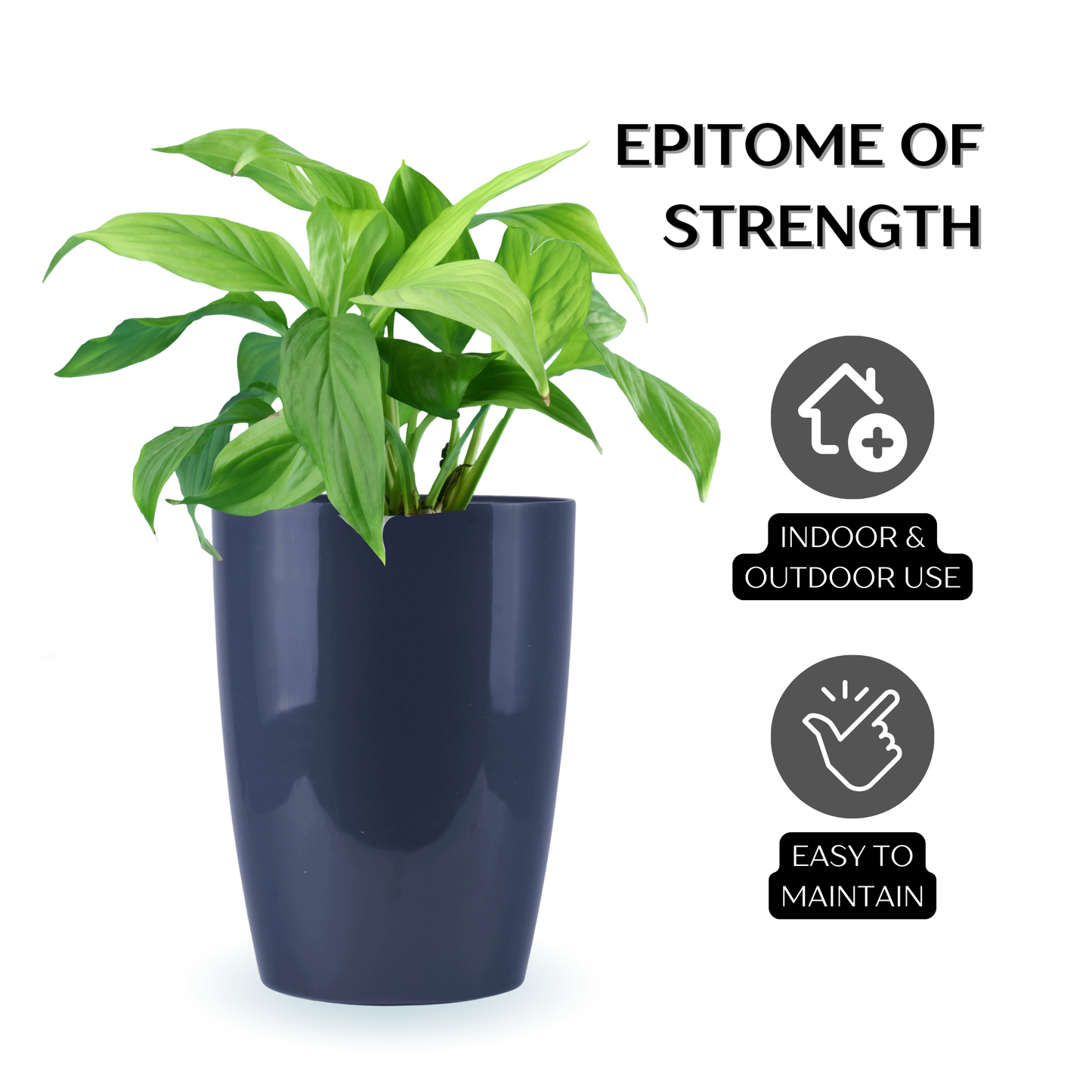 Black Dotted Nova Tower Planter