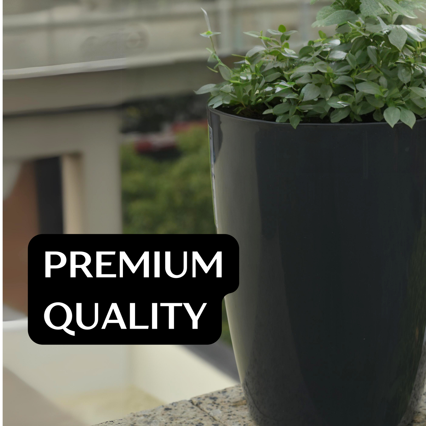 Beige Dotted Nova Tower Planter