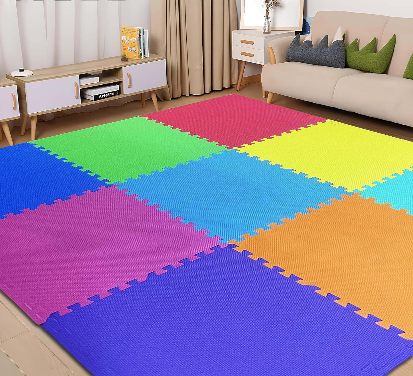 Multicolor Play Mat for Kids Pack Of 6