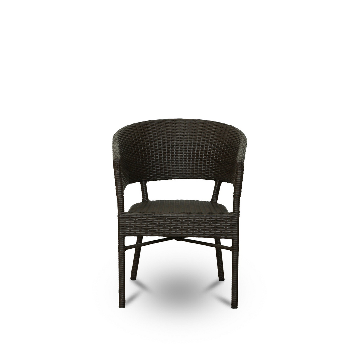 Wicker Table & Chair Set with Glass Top Coffee Table