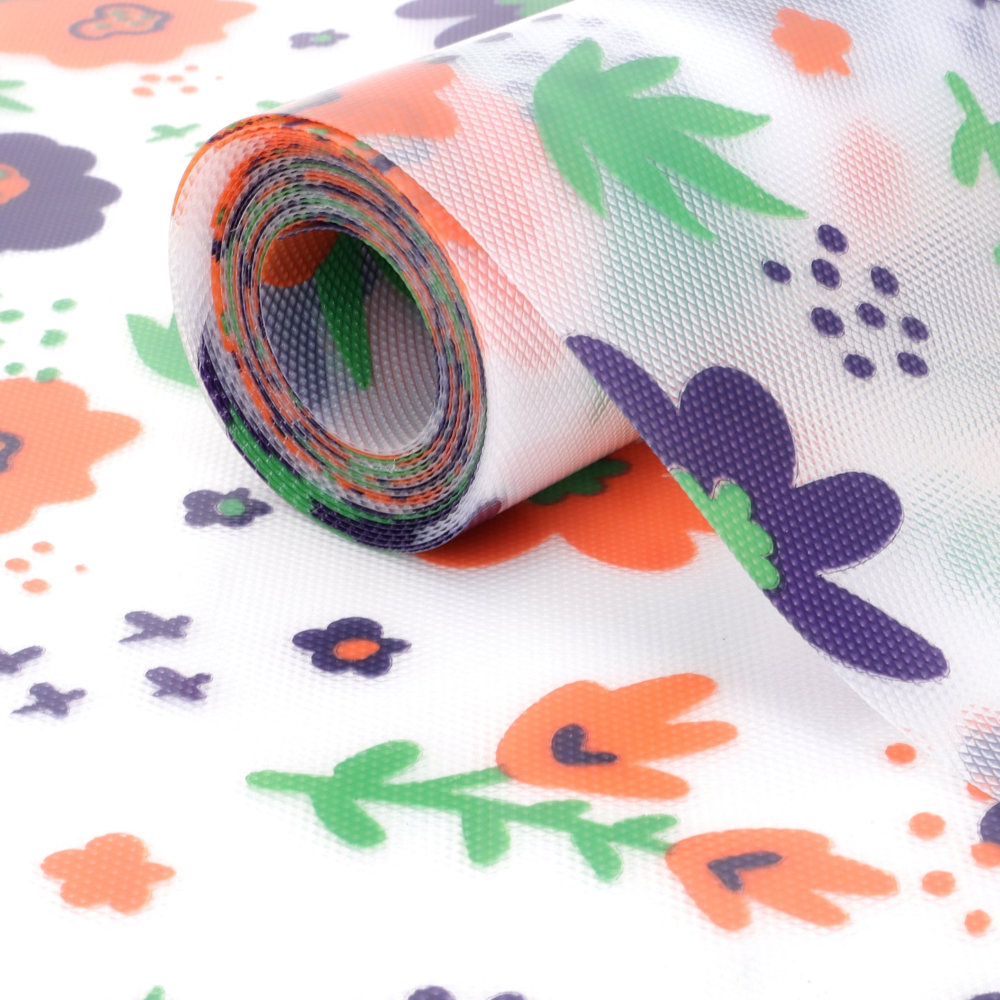 45cm x 5m Multipurpose Waterproof Floral Printed Anti-Slip Shelf Liner Mat