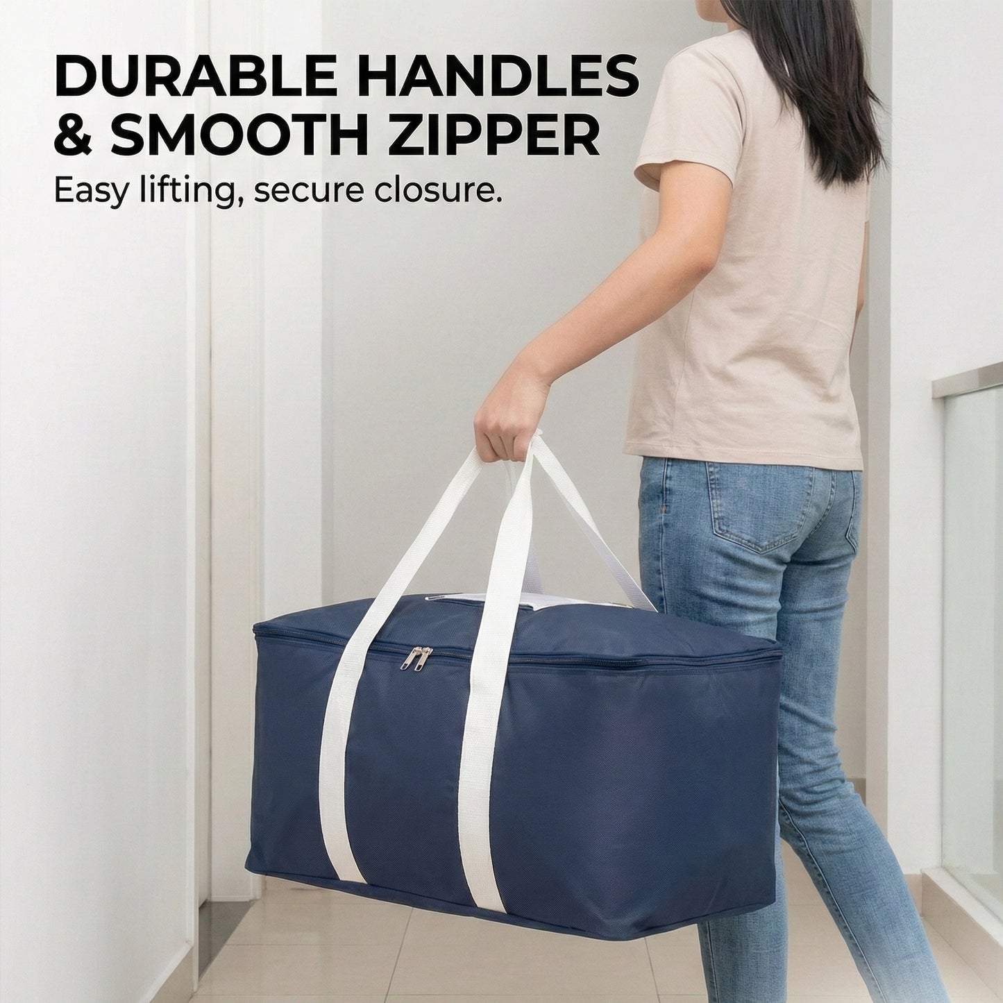 Storage Bag – White & Blue