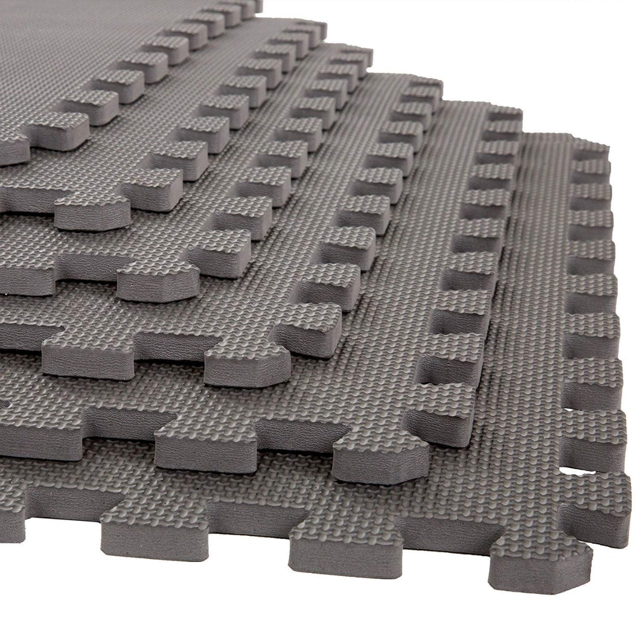 25 mm Interlocking Gym Floor Mats:- Grey (1 tile covering 4sq ft)
