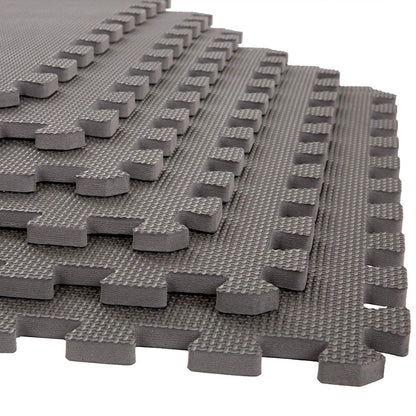 25 mm Interlocking Gym Floor Mats:- Grey (1 tile covering 4sq ft)