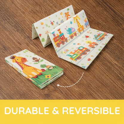 Easyhome Reversible Foldable Baby Play Mat – Extra Large Waterproof Soft Foam Crawling & Play Mat (5×6 ft) (Copy)