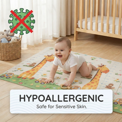 Easyhome Reversible Foldable Baby Play Mat – Extra Large Waterproof Soft Foam Crawling & Play Mat (5×6 ft) (Copy)