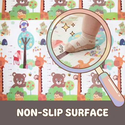 Reversible Baby Play Mat – Waterproof Foldable Foam Floor Mat for Babies, Toddlers & Kids ( 5×6 ft)