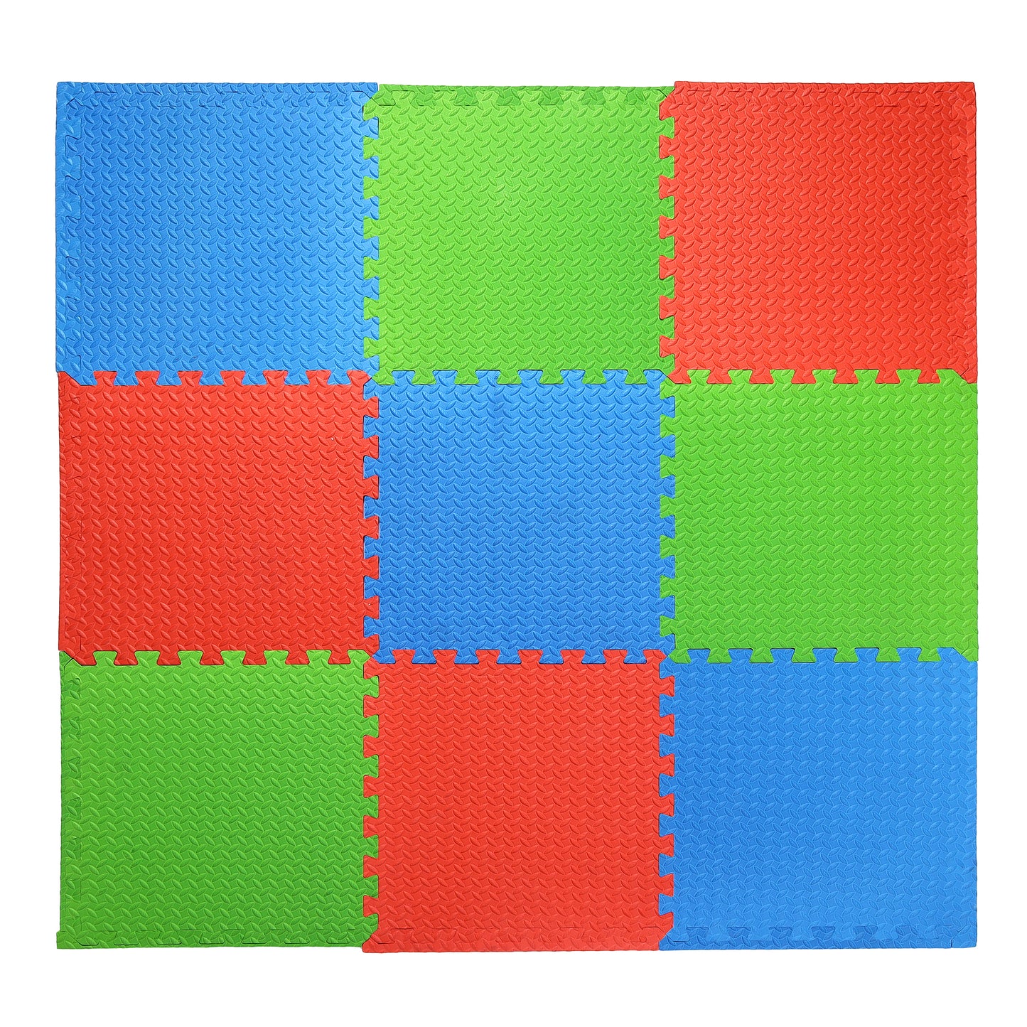 Multicolor  Play Mat for Kids Pack Of 9