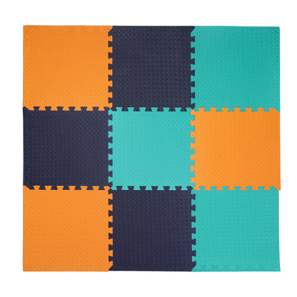 Multicolor  Play Mat for Kids Pack Of 9
