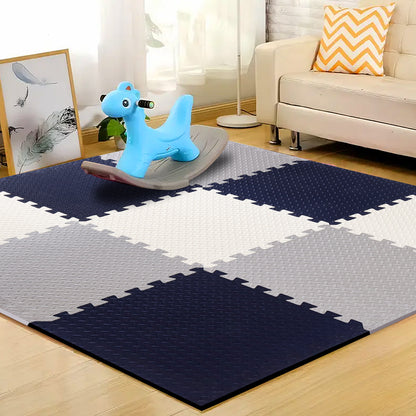Multicolor  Play Mat for Kids Pack Of 9