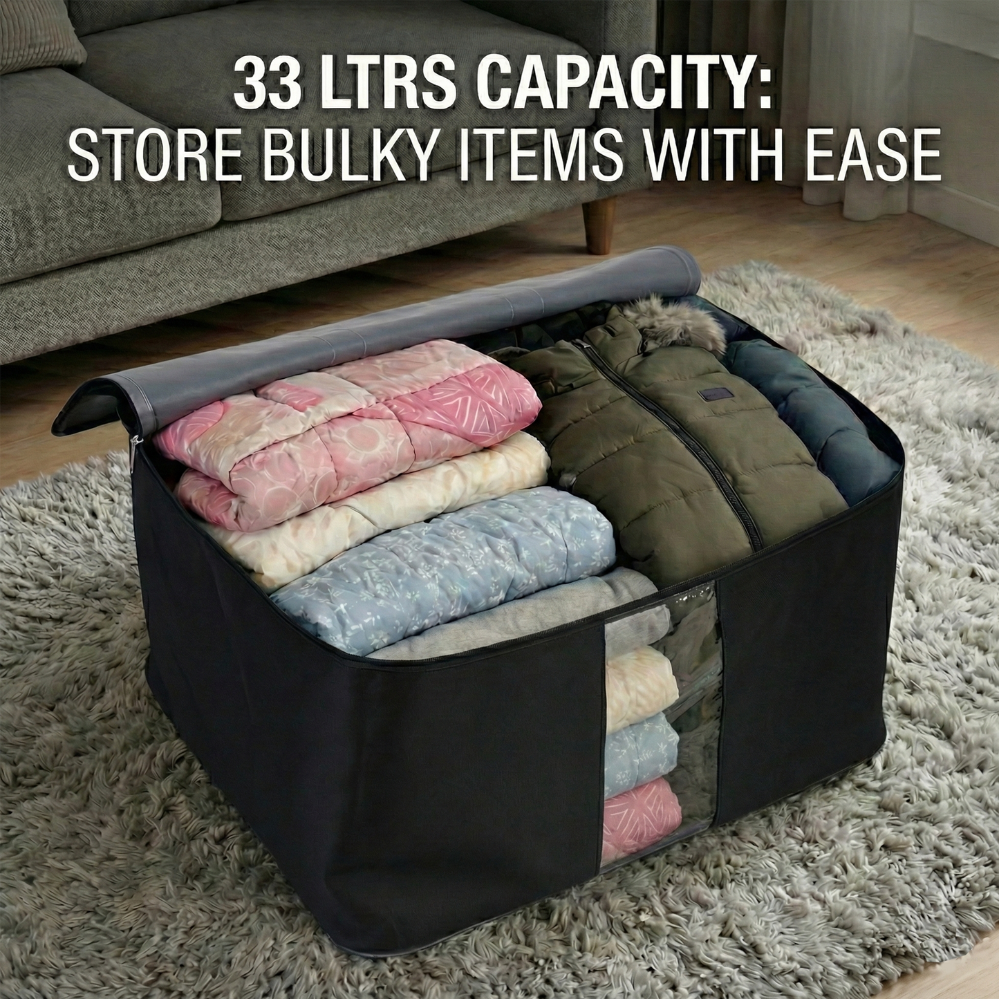 Storage Bag – Black & Grey