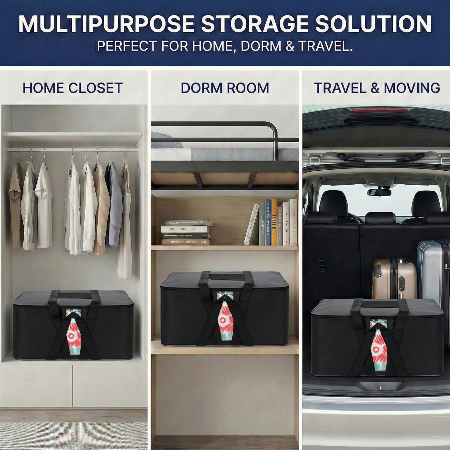 Storage Bag – Black & Grey