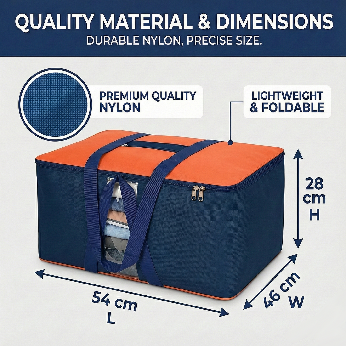 Storage Bag – Blue & Orange
