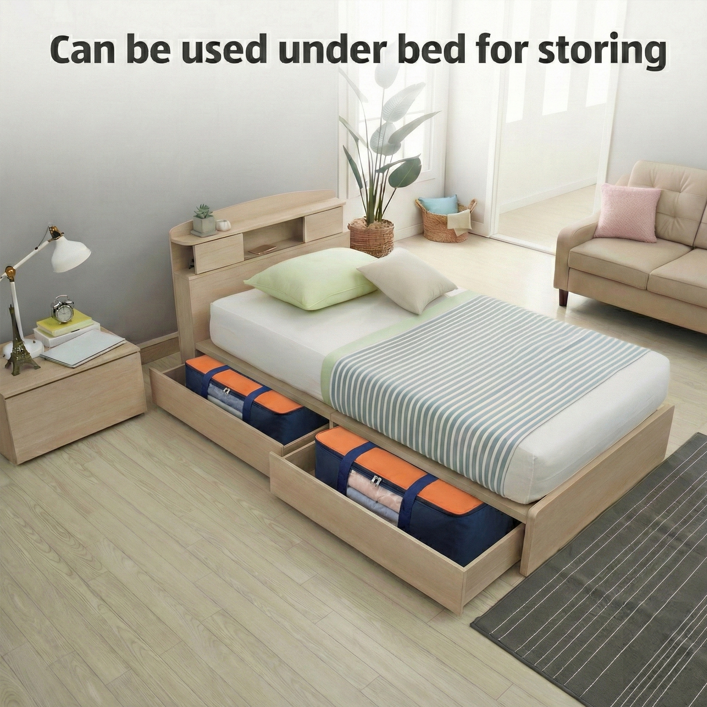 Storage Bag – Blue & Orange