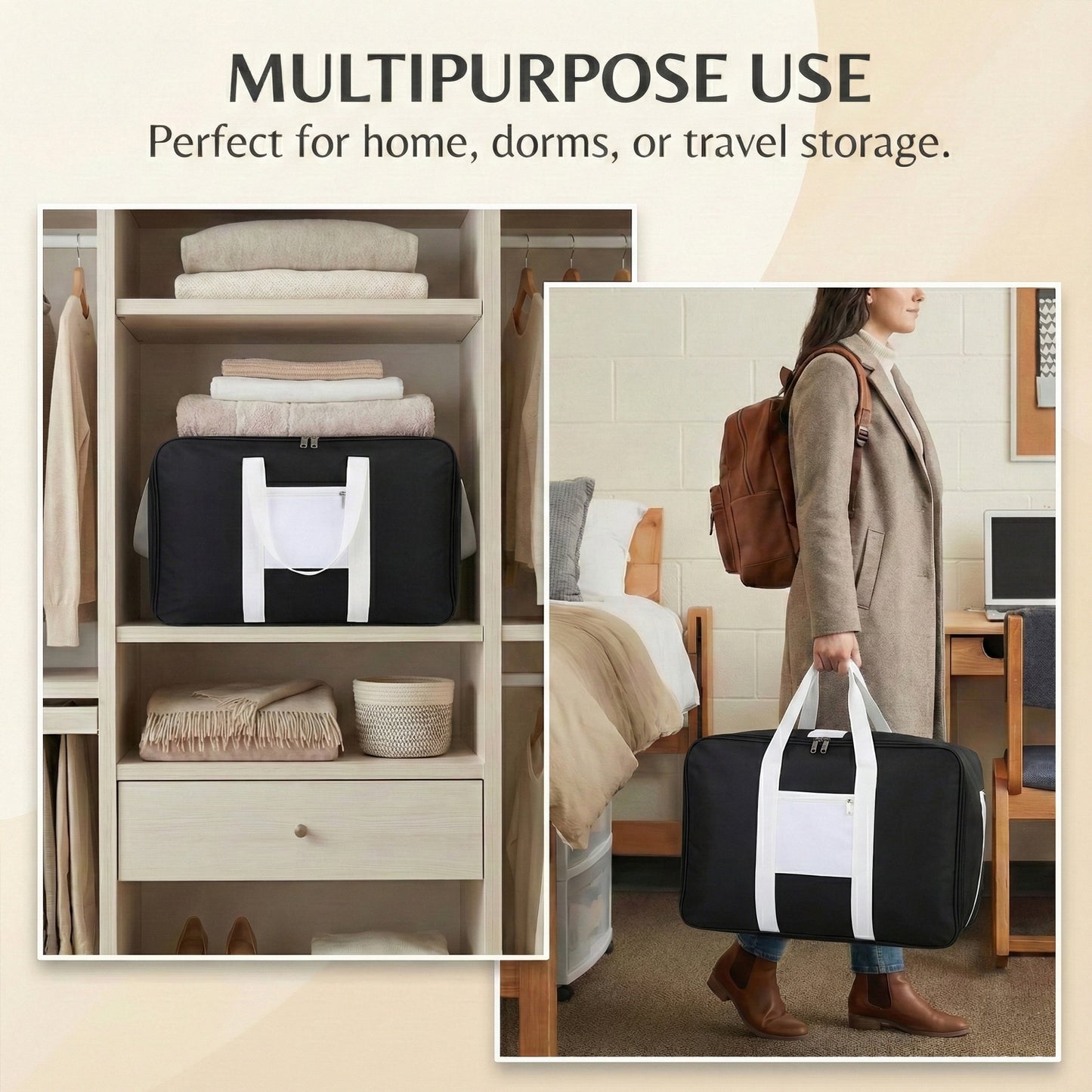 Storage Bag – Black & White